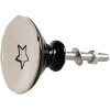 Clayre & Eef 65287 Türknopf Stern Weiß Keramik Ø 4x3/6 cm