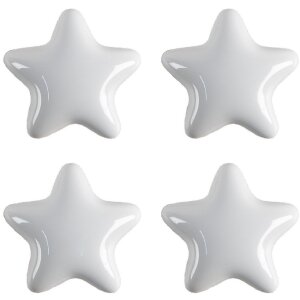 Clayre & Eef 65296 Türknopf Sternform Weiß...