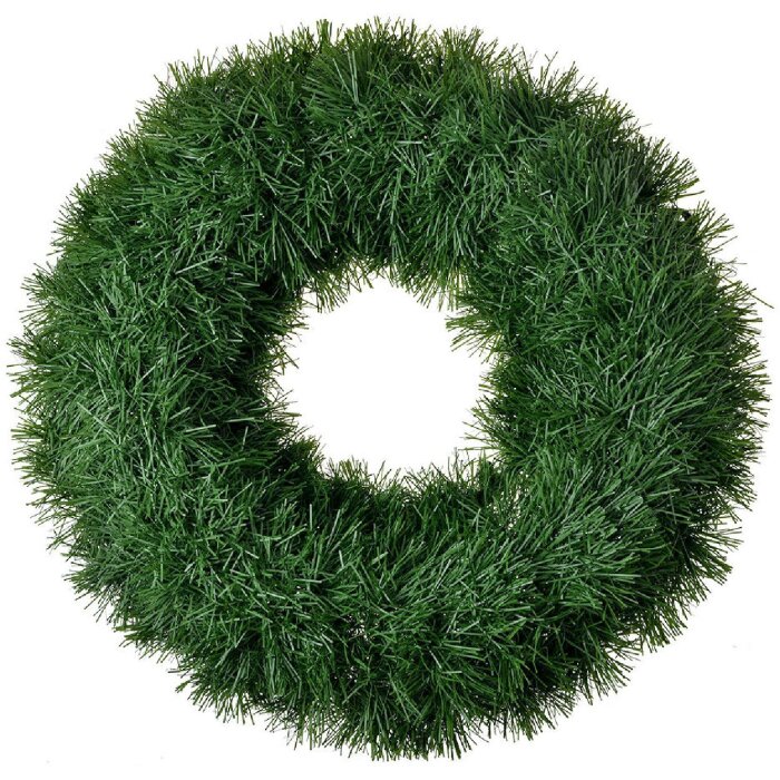 Clayre & Eef 65508M Weihnachtskranz Dekoration Grün Ø 40x7 cm