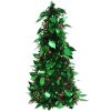 Clayre & Eef 65509 Decorațiune pentru bradul de Crăciun verde roșu Ø 21x50 cm