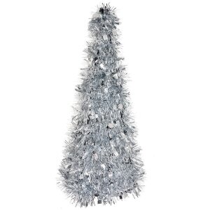 Clayre & Eef 65541M Dekoration Weihnachtsbaum Silber...
