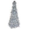 Clayre & Eef 65541M Dekoration Weihnachtsbaum Silber Ø 16x38 cm