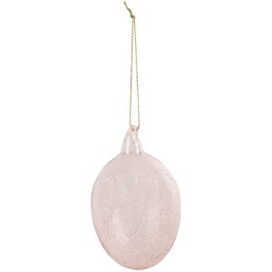 Clayre & Eef 6GL4447 Dekoration Ei Rosa Glas Ø...