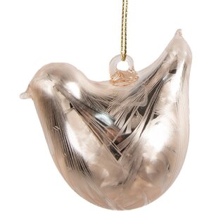 Clayre & Eef 6GL4454 Hängedekoration Vogel Gold...