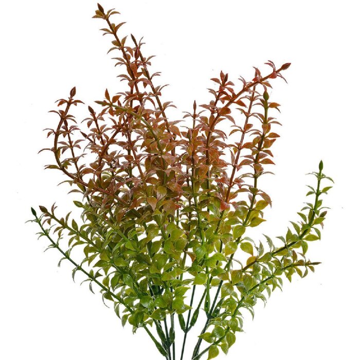 Clayre & Eef 6PL0253 Dekoration Zweig Grün Rot 10x10x40 cm