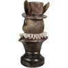 Clayre & Eef 6PR4140 Decorațiune iepure 19x16x35 cm bronz antic