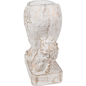 Clayre & Eef 6TE0508 Blumentopf Engel 23x13x25 cm Vintage Weiß