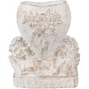 Clayre & Eef 6TE0508 Blumentopf Engel 23x13x25 cm Vintage Weiß