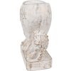 Clayre & Eef 6TE0508 Blumentopf Engel 23x13x25 cm Vintage Weiß