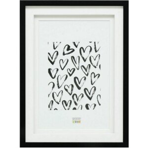 Deknudt S65KK2 Bilderrahmen Schwarz Doppeltes...