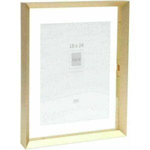 Deknudt S028A1 Cadru de sticlă din aluminiu auriu cu...