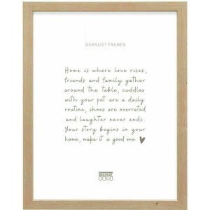 Deknudt S45SH1 Rama foto modernă din lemn natural deschis culoare maro 15.0x20.0 cm