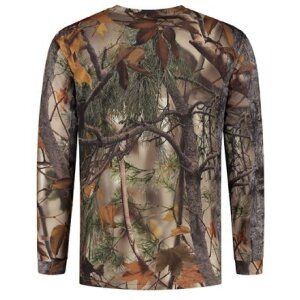 Stealth Gear tricou cu mânecă lungă Camo Forest Print dimensiune XL