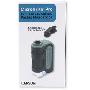 Carson MM-300 MicroBrite Plus microscop portabil 60-120x cu adaptor pentru smartphone