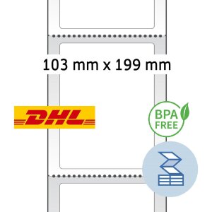 HERMA 58506 DHL Versandetiketten 103x199 mm Thermodirekt...