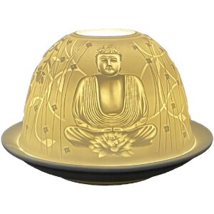 Clayre & Eef 6CE1828 Teelichthalter Weiß...