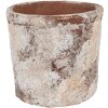 Clayre & Eef 6TE0523M Blumentopf Terrakotta Beige Ø 18x15 cm Landhausstil