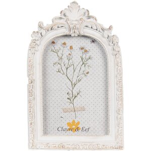 Clayre & Eef 2F1143 Fotorahmen Weiß 13x2x31 cm...
