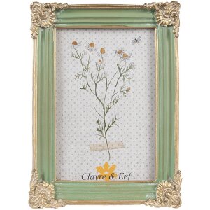 Clayre & Eef 2F1147 Cadru foto aur verde 13x2x18 cm...