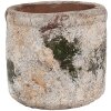 Clayre & Eef 6TE0516S Blumentopf Terrakotta Beige Grün Ø 12x11 cm Landhausstil