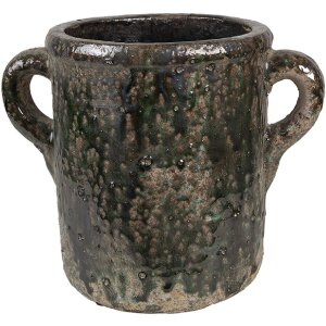 Clayre & Eef 6TE0521L Blumentopf Grün 26x17x20 cm