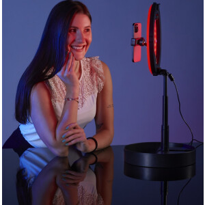 Hama LED-RGB-Ringleuchte SpotLight FoldUp RGB 102 Smartphone-Set faltbar