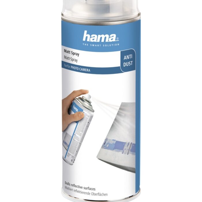Hama Matt-Spray 400ml Wasserlöslich Reduziert Reflexe auf Email Glas Kunststoff