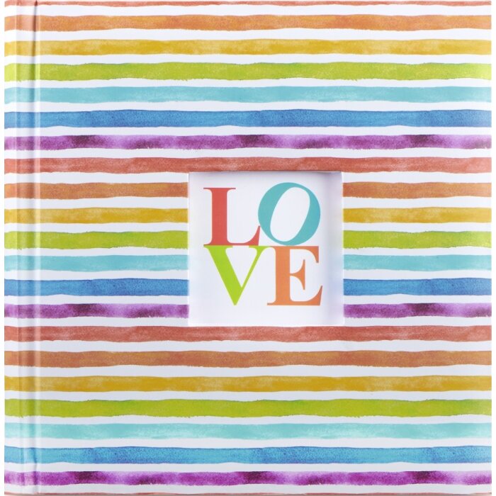 Hama Memo-Album Rainbow I für 200 Fotos 10x15 cm bunte Buchoptik