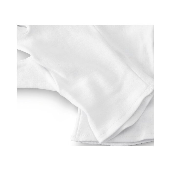 Hama Baumwollhandschuhe Weiß Gr. M 1 Paar für optische Flächen und Feinarbeiten