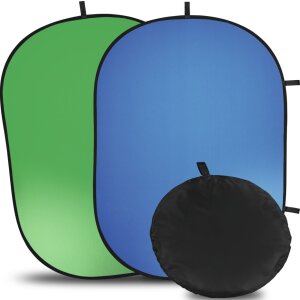 Hama Falthintergrund 2in1 Grün Blau 150x200 cm...