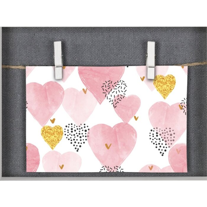 Hama Bilderrahmen Muro mit Schnur und Klammern Weiß 16,5 x 21,5 cm