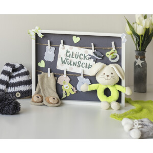 Hama Bilderrahmen Muro mit Schnur und Klammern Weiß 29,5 x 36,5 cm