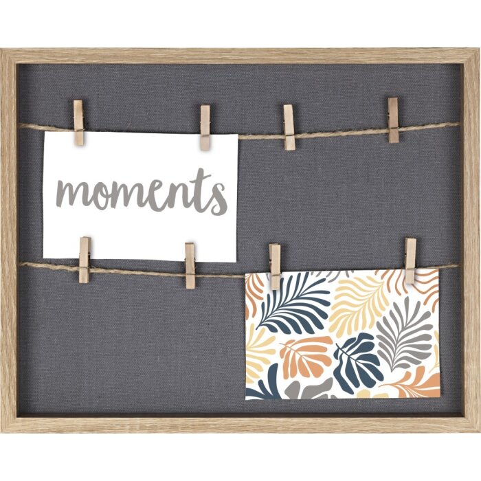 Hama Bilderrahmen Muro mit Schnur und Klammern Eiche 29,5 x 36,5 cm