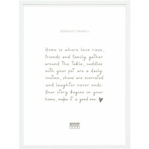 Deknudt S41JK1 Fotorahmen Holz Weiß 13,0 x 13,0 cm