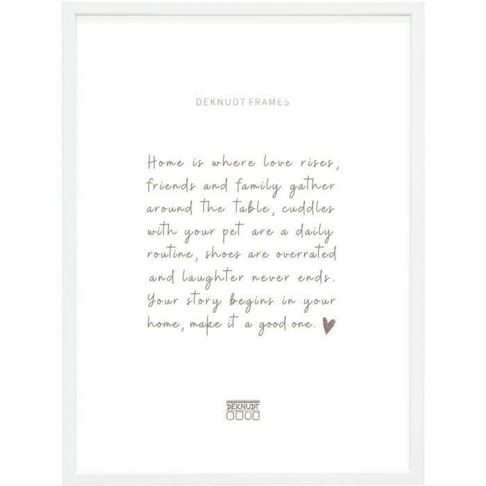 Deknudt S41JK1 Fotorahmen Holz Weiß 30x30 cm