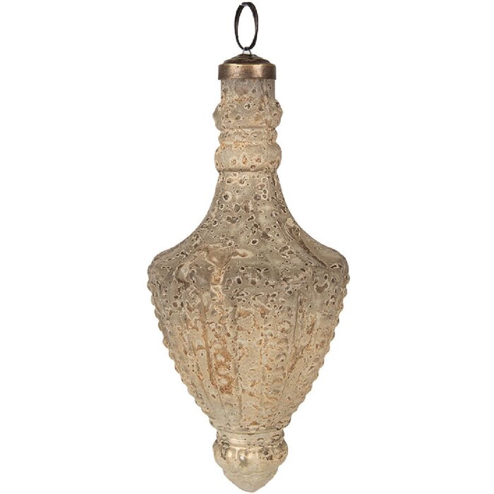 Clayre & Eef 6GL4519 Christbaumkugel Vintage Ø 7x15 cm