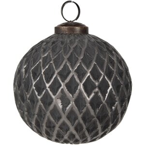 Clayre & Eef 6GL4685 Christbaumkugel Grau Ø...