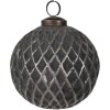 Clayre & Eef 6GL4685 Pom de Crăciun Bauble gri Ø 10x10 cm