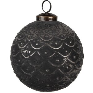 Clayre & Eef 6GL4687 Christbaumkugel Schwarz Ø...