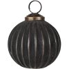 Clayre & Eef 6GL4690 Christbaumkugel Schwarz Ø 7x7 cm