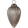 Clayre & Eef 6GL4695 Pom de Crăciun Bauble Gri Aur Ø 7x11 cm Sticlă