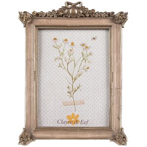 Clayre & Eef 2F1111 Bilderrahmen Goldfarbig 15x2x22...