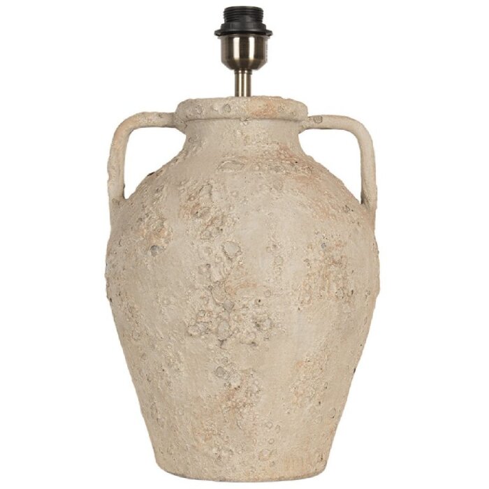 Clayre & Eef 6LMC0084 Picior lampa teracotă bej Ø25x46cm stil rustic