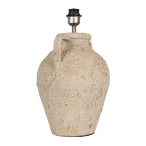 Clayre & Eef 6LMC0084 Picior lampa teracotă bej Ø25x46cm stil rustic