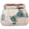 Clayre & Eef 6TE0536M Blumentopf Beige Grün 20x14x13 cm Landhausstil