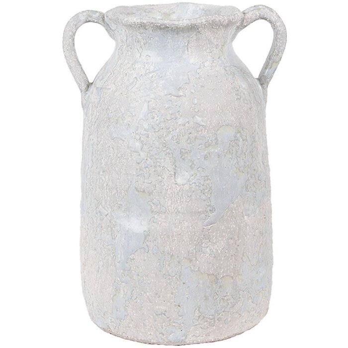 Clayre & Eef 6TE0537S Dekoration Vase Grau Beige 15x12x20 cm