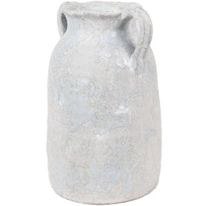 Clayre & Eef 6TE0537S Dekoration Vase Grau Beige 15x12x20 cm