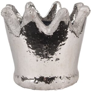 Clayre & Eef 6TE0540M Blumentopf Terrakotta Silber...