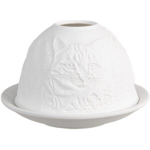 Clayre & Eef 6CE1807 Teelichthalter Katze Ø...