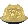 Clayre & Eef 6CE1822 Teelichthalter Merry Christmas Ø 12x8 cm Weiß